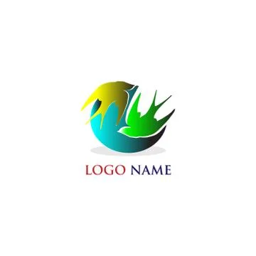 Yin yang simple logos Stock Illustration