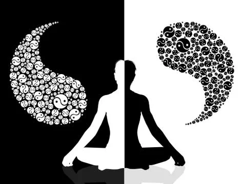 Yin yang symbol Stock Illustration