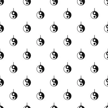 Yin Yang symbol pattern vector Stockillustratie
