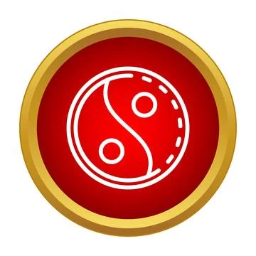 Yin yang symbol representing harmony and balance Stock Illustration