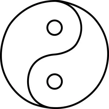 Yin yang symbol Vector Stock Illustration