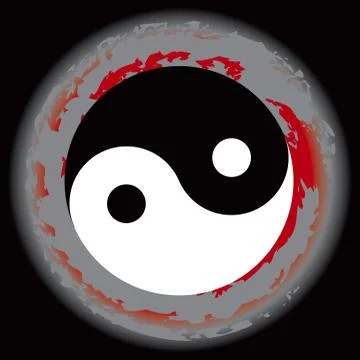 Yin yang vector 스톡 일러스트