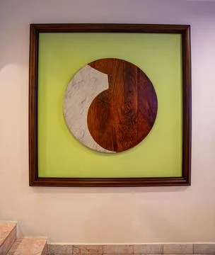 Ying Yang like frame Stock Photos