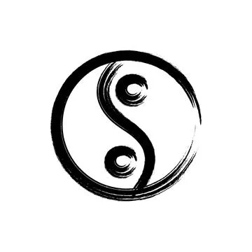 Ying yang icon vector Stock Illustration
