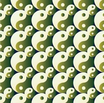 Ying yang pattern Stock Illustration