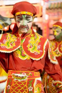 Yingge (eng kor) dancing Stock Photos