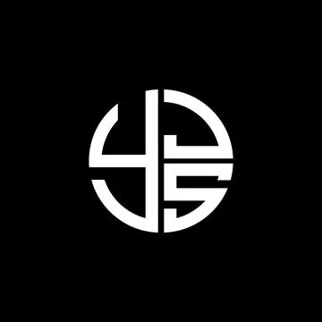 YJS logo YJS icon YJSvector YJS monogram YJSletter YJSminimalist YJS Circle.. Illustrazione stock