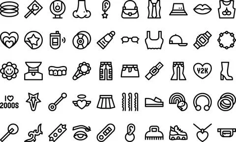 Yk icons High-Quality Vector Icons Collection with Editable Stroke. Ideal f.. Stock Illustration