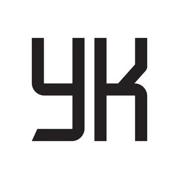 Yk initial letter vector logo icon Illustrazione stock