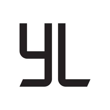 Yl initial letter vector logo icon Illustrazione stock
