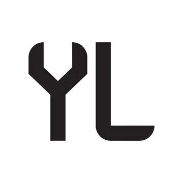 Yl initial letter vector logo icon Ilustração Stock