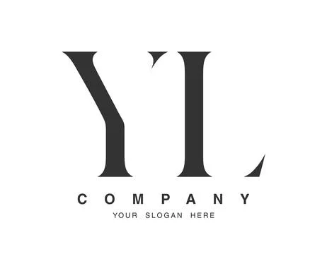 YL logo design. Initial letter y and l serif font style. Creative classic c.. Stock Illustration