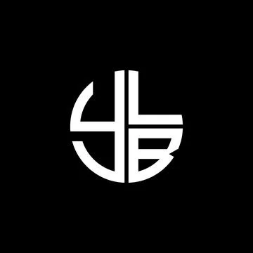 YLB logo YLB icon YLBvector YLB monogram YLBletter YLBminimalist YLB Circle.. Stock Illustration