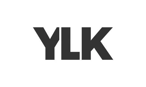 YLK logo design template with strong and modern bold text. Initial based ve.. Stock Illustration