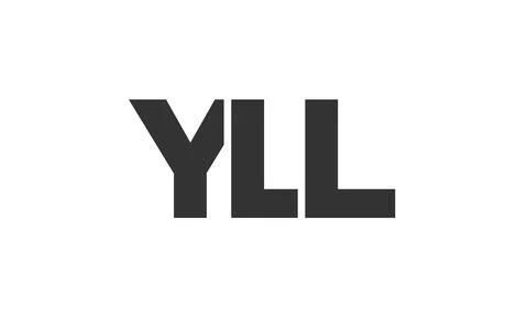 YLL logo design template with strong and modern bold text. Initial based ve.. Stock Illustration