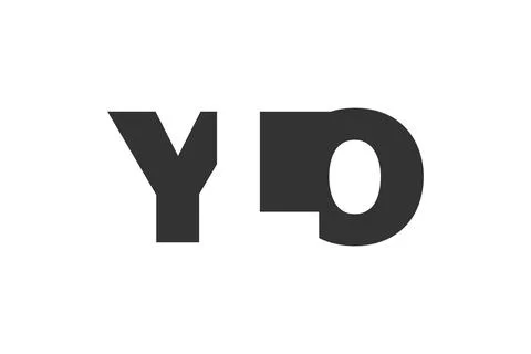 YLO logo design. Initial letter Y L O bold font style for tech startups, co.. Stock Illustration