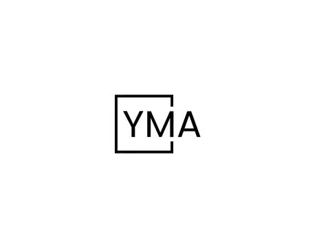 YMA letter initial logo design vector illustration Stock Illustration
