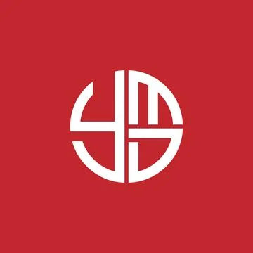 YMD logo YMD icon YMDvector YMD monogram YMDletter YMDminimalist YMD Circle.. Stock Illustration