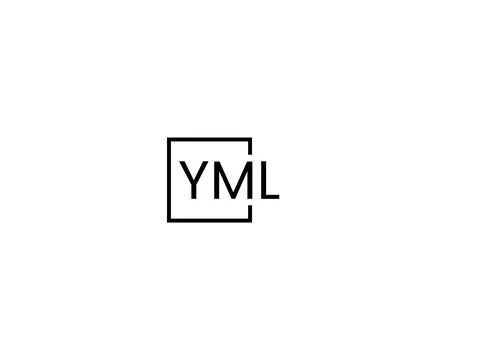 YML letter initial logo design vector illustration Stock Illustration