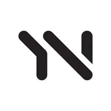 Yn initial letter vector logo icon Stock Illustration