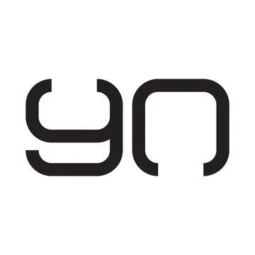 Yn initial letter vector logo icon Stock Illustration
