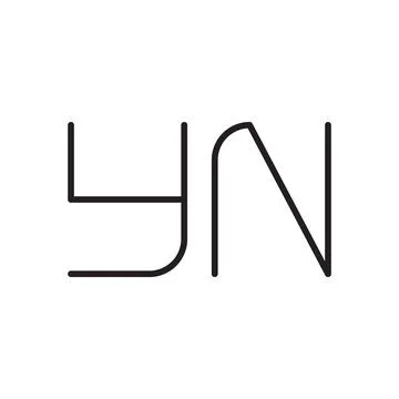 Yn initial letter vector logo icon Stock Illustration