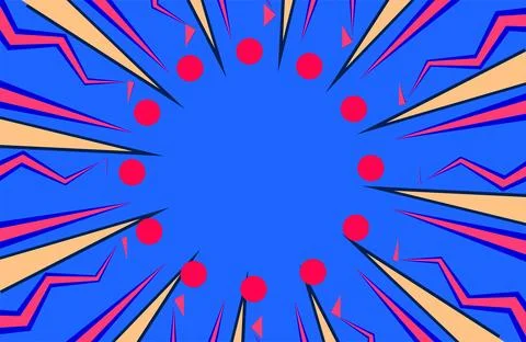 Ynamic abstract design featuring red circles arranged in a circular pattern.. Stock Illustration