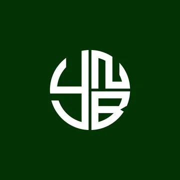 YNB logo YNB icon YNBvector YNB monogram YNBletter YNBminimalist YNB Circle.. Stock Illustration