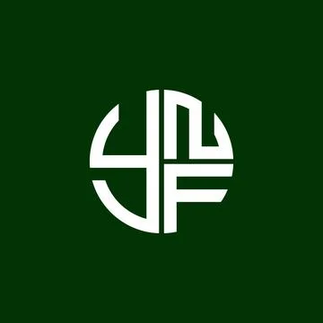 YNF logo YNF icon YNFvector YNF monogram YNFletter YNFminimalist YNF Circle.. Stock Illustration