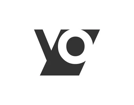 YO creative geometric initial based modern and minimal logo. Letter y o tre.. Stock Illustration