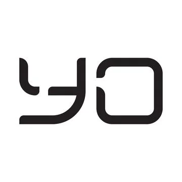 Yo initial letter vector logo icon Stock Illustration