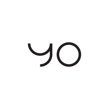 Yo initial letter vector logo icon Stock Illustration