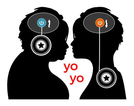Yo-yo effect Stock-Illustration