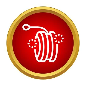 Yo yo toy icon playing childhood game Stock Illustration