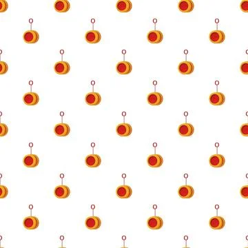 Yo yo toy seamless pattern background for children's play イラスト素材