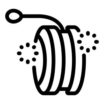 Yo yo toy spinning and moving, creating circular patterns Stock Illustration