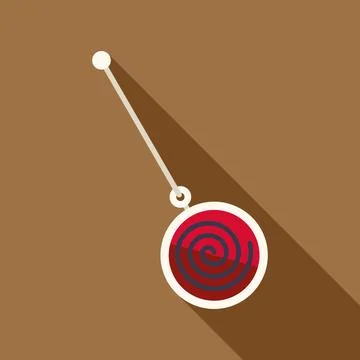Yo yo toy string children playing game Stock-Illustration