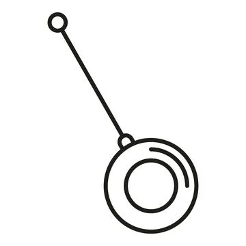 Yo yo toy string game classic playtime icon Stock Illustration
