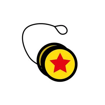 Yo Yo vector Flat Icon Design illustration. Illustrazione stock