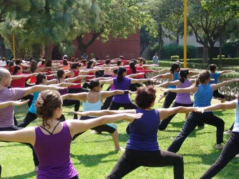 Yoga 4 Foto stock