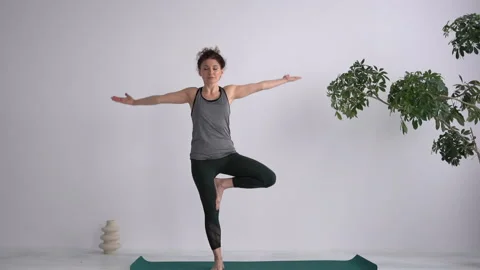 Yoga asana Balance Stock Video Pond5