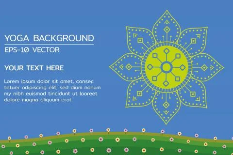 Yoga Background Vector Illustration Stock Illustration