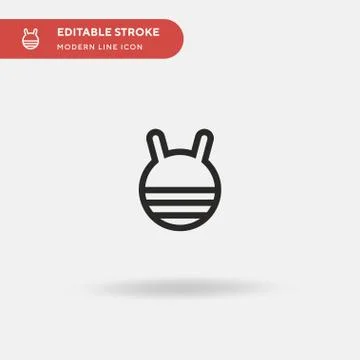 Yoga Ball Simple vector icon. Illustration symbol design template for web mob イラスト素材