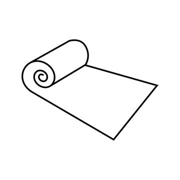 Yoga Carpet Vector Icon Illustrazione stock