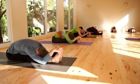 Yoga class Stock Photos
