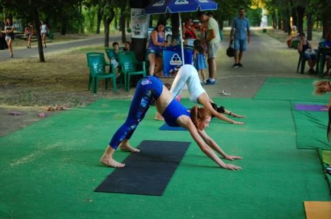 The Yoga classes Stock Photos