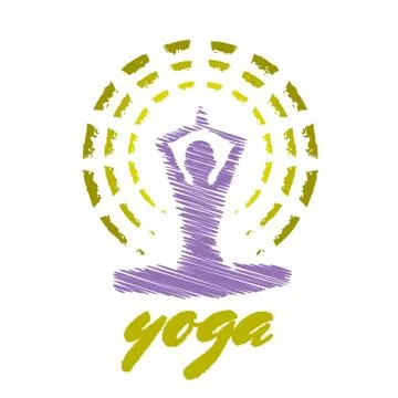 Yoga Emblem Stock Illustration