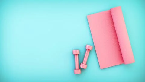 Yoga equipment Illustrazione stock