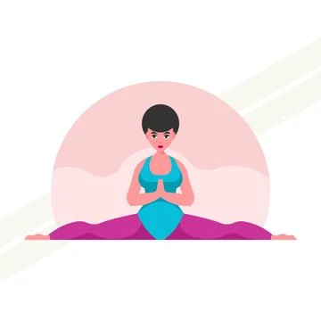 Yoga-exercise Stock Illustration