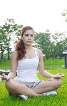 Yoga exercise Stock Photos